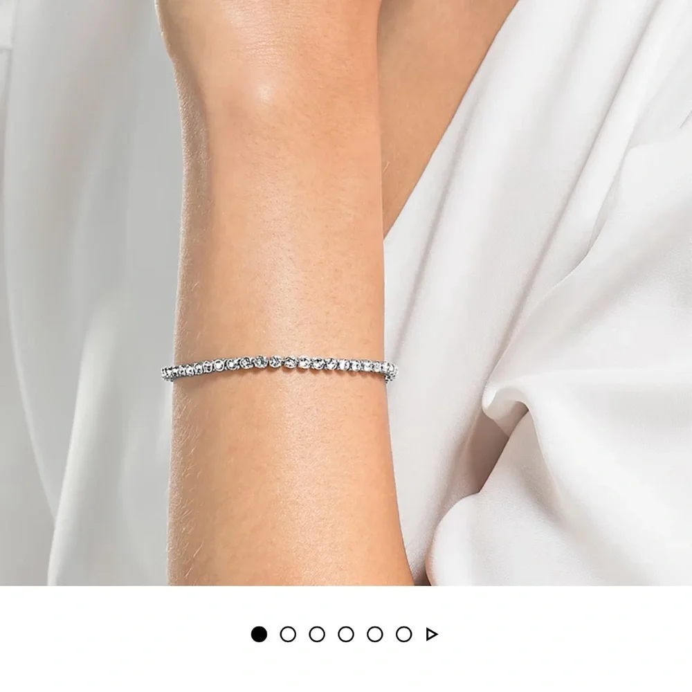 Swarovski Silver Crystal Tennis Bracelet